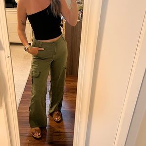 New American Eagle Wide Leg Cargo Pant